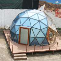 Factory Price Geodesic glass dome house tent for camp dome tent hot sale