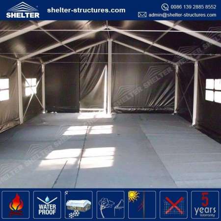 Extensible Military Tent Garage With 8m Width 8x30m